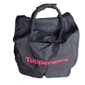 Tupperware Consultant Bag Large Tote Gray with Pockets and built in Handle